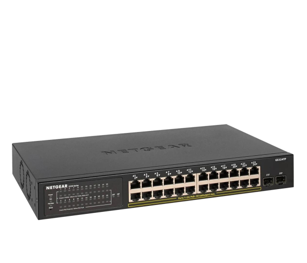 NETGEAR Przełącznik zarządzalny SMART S350 - GS324TP Pro 24xGE PoE 2xSFP GS324TP-100EUS - 742620 - zdjęcie